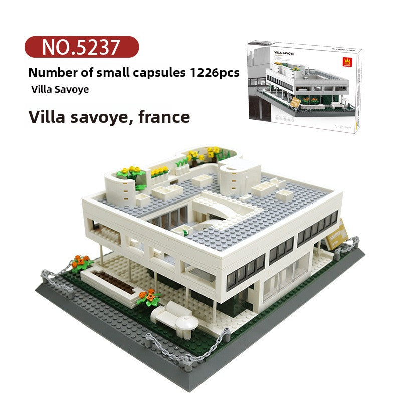 Building Model of a Block House Villa