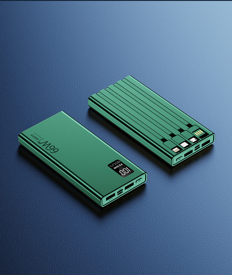 Built-in charging battery with cable