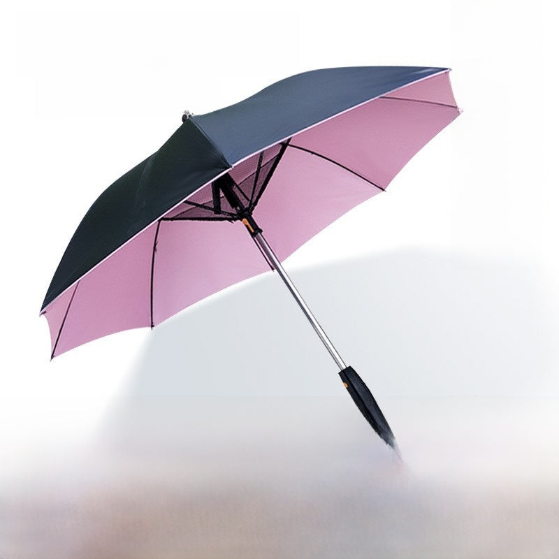 Built-in Fan Umbrella with UV Protection