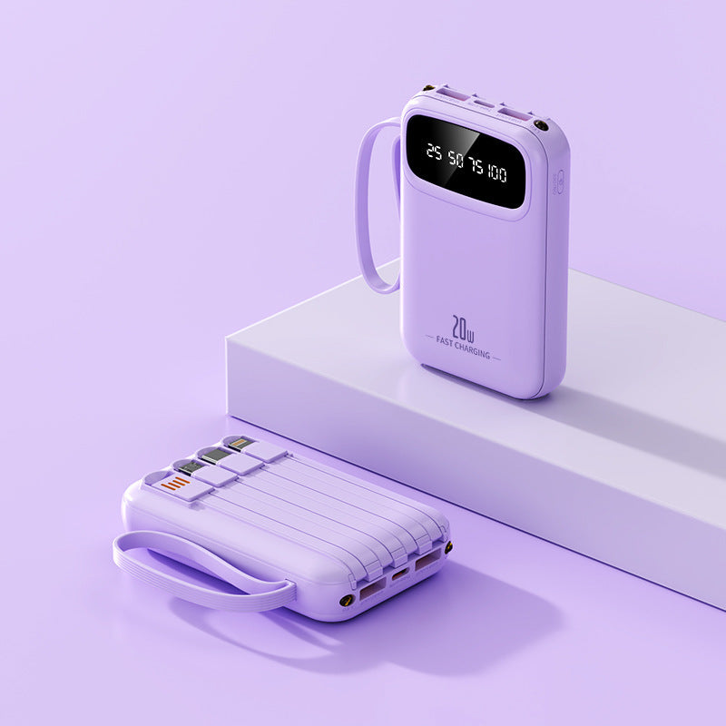 Built-in four-port power bank