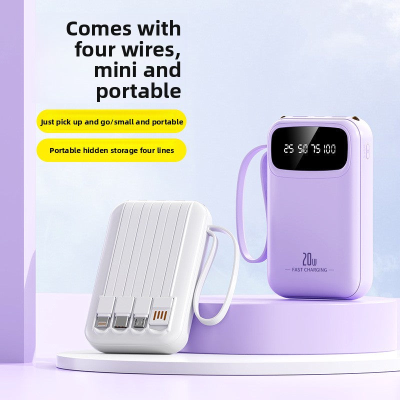 Built-in four-port power bank