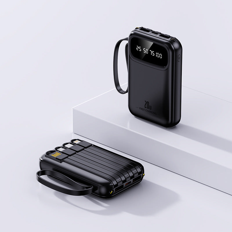 Built-in four-port power bank