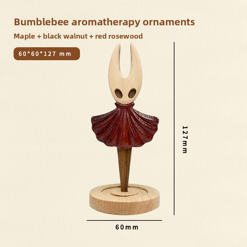 Bumblebee Wooden Aromatherapy Desktop Ornament