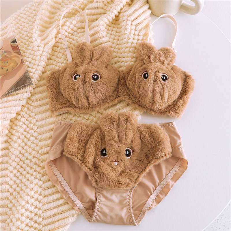 Bunny Design Push-Up Lingerie Set