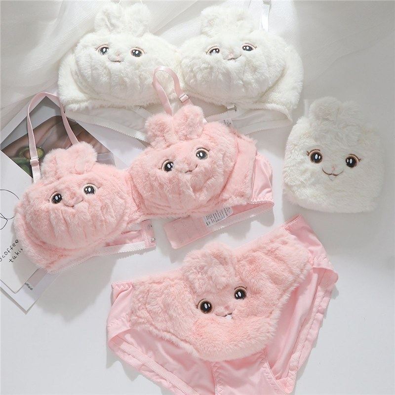 Bunny Design Push-Up Lingerie Set