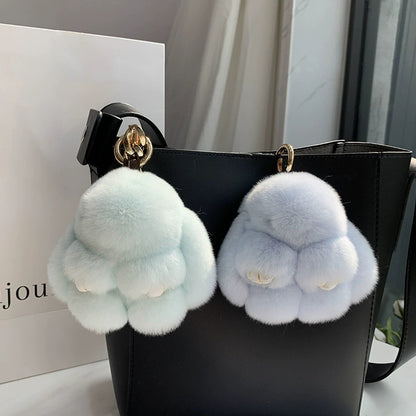 Bunny keychain ornament