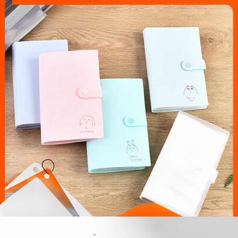 Business card, movie ticket book and storage book