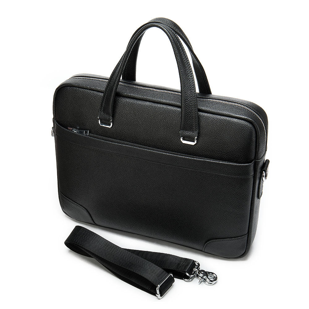 Business genuine leather shoulder bag