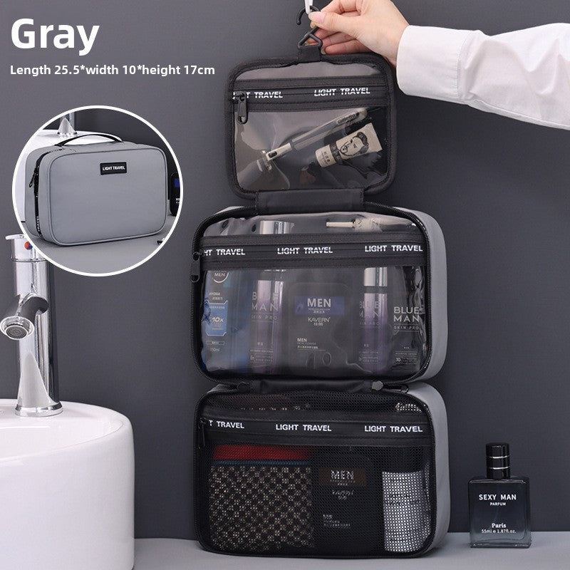 Business large-capacity dry-wet separation toiletry bag