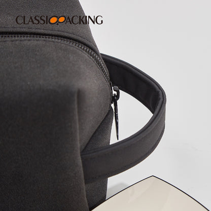 Business simple black cosmetics storage bag