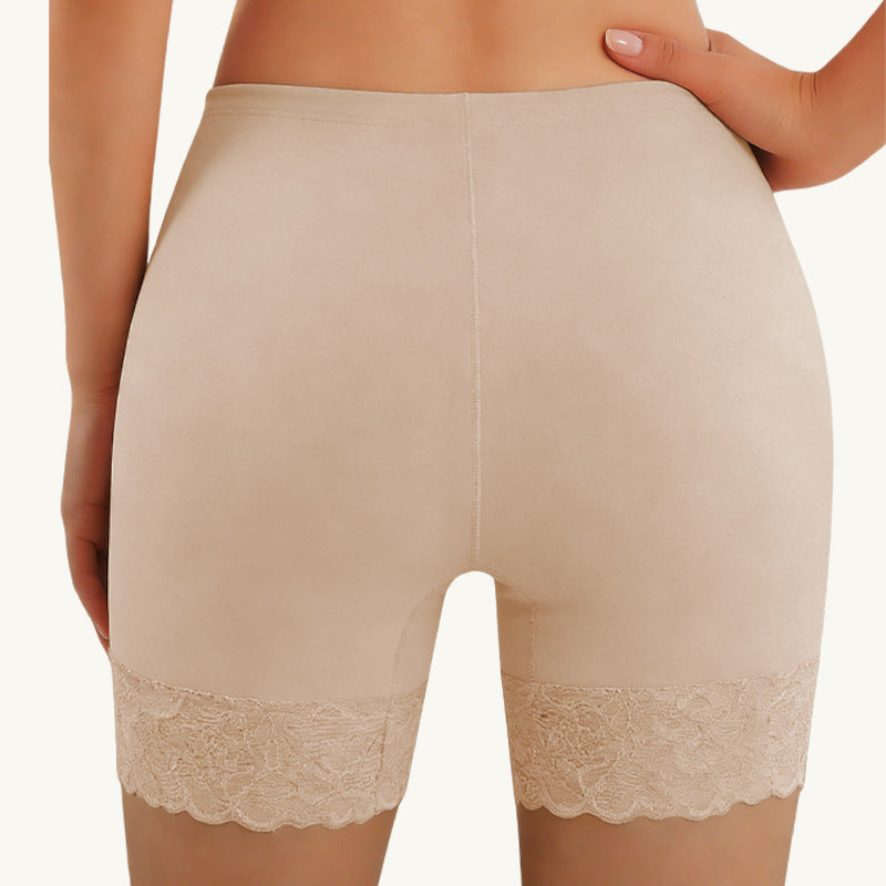 Butt-Lifting Seamless Lace Boxer Briefs