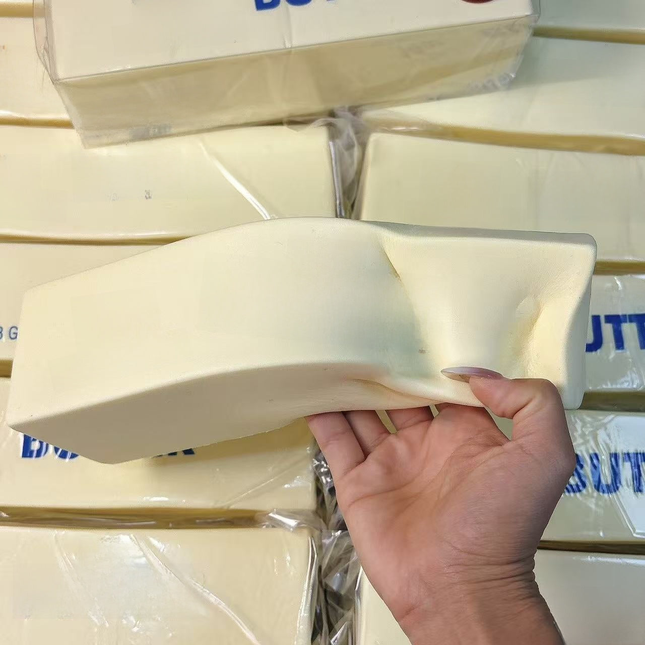 Butter block squishy toy