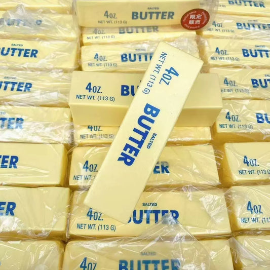 Buttered dough slowly rebounds