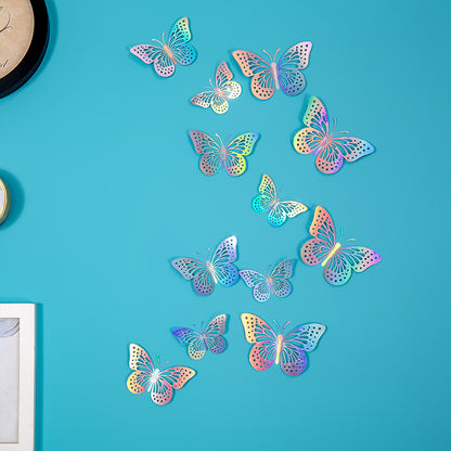 Butterfly 3D Hollow Metal-Style Sticker