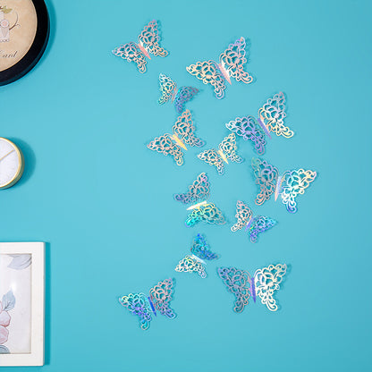 Butterfly 3D Hollow Metal-Style Sticker