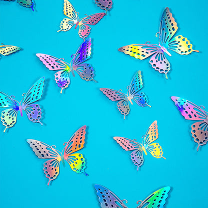 Butterfly 3D Hollow Metal-Style Sticker