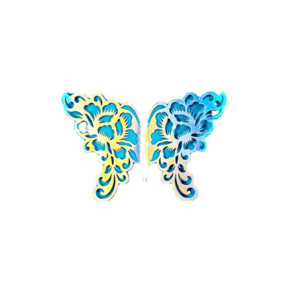 Butterfly 3D Hollow Metal-Style Sticker
