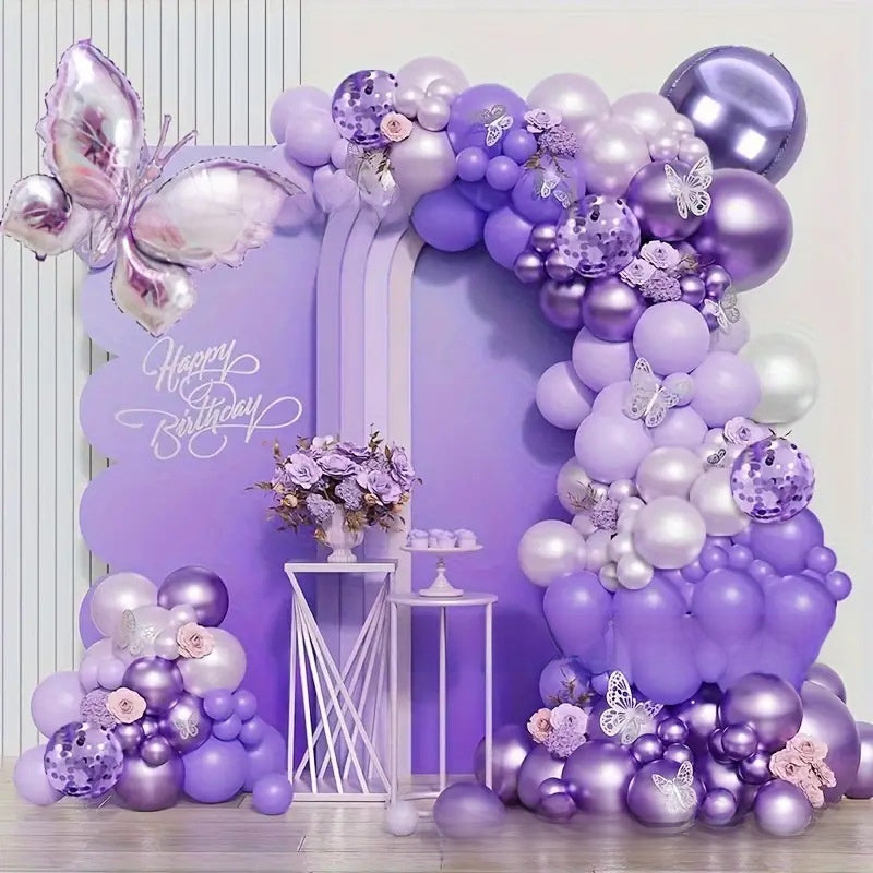 Butterfly Balloon Chain Set for Party Decoration