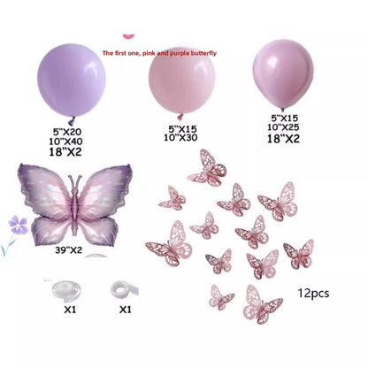 Butterfly Balloon Chain Set for Party Decoration