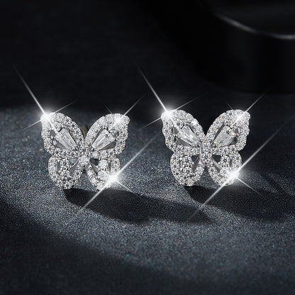 Butterfly Camellia Stud Earrings