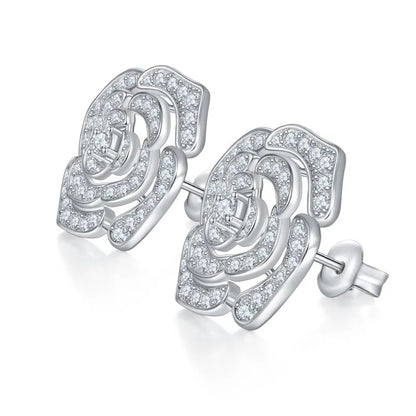 Butterfly Camellia Stud Earrings