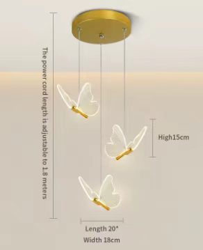 Butterfly Design LED Pendant Light
