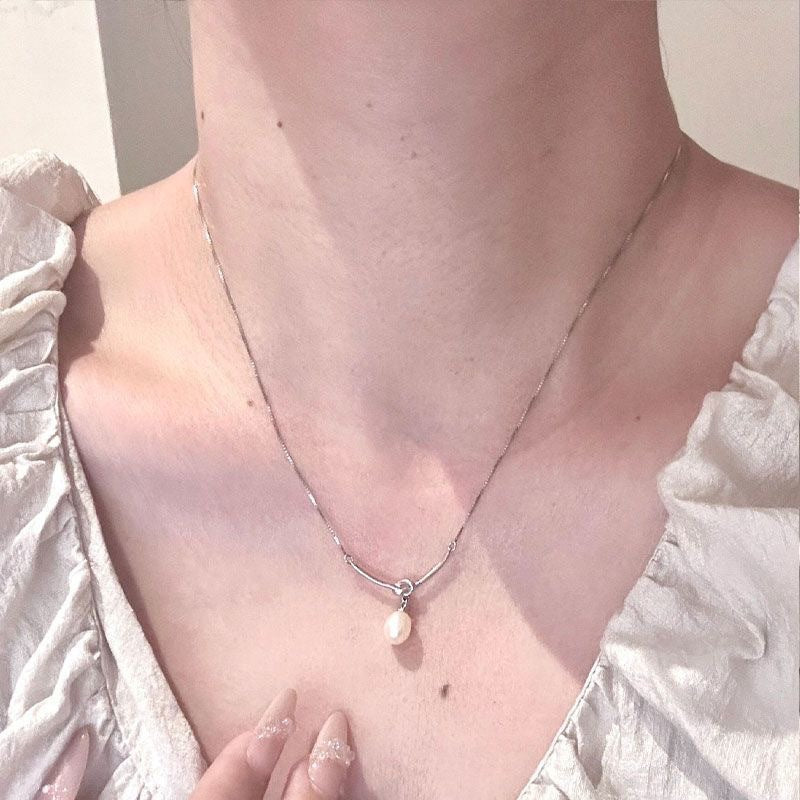 Butterfly Design Silver Necklace