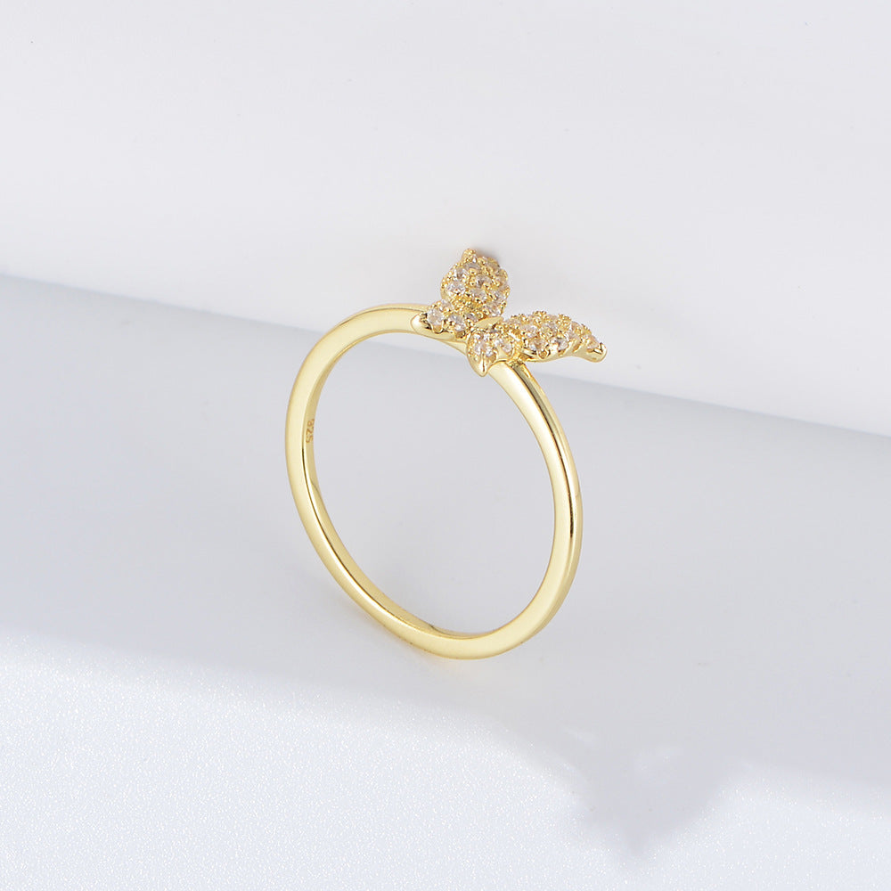 Butterfly Diamond Ring