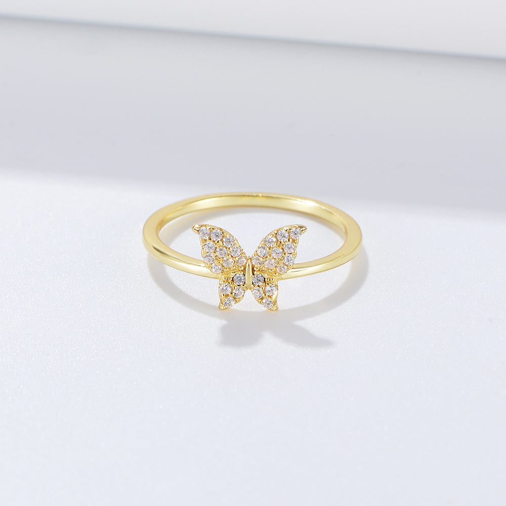 Butterfly Diamond Ring