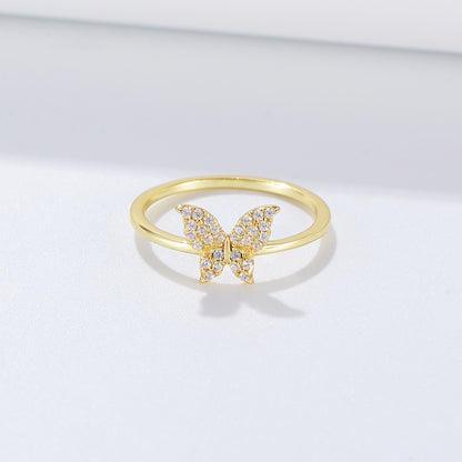 Butterfly Diamond Ring