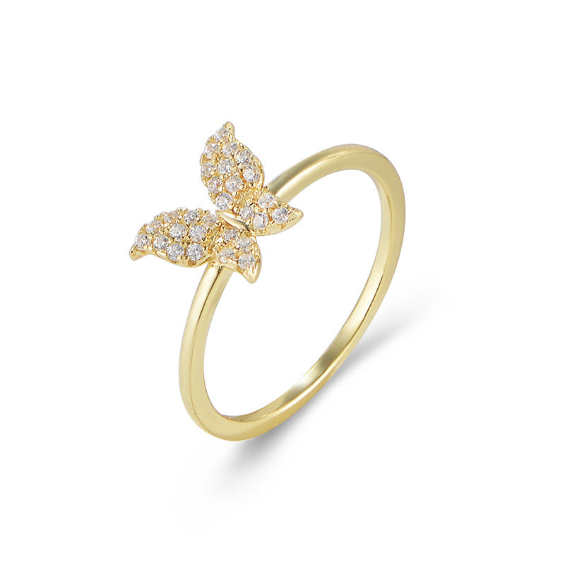 Butterfly Diamond Ring