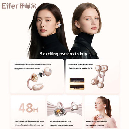 Butterfly Ear Clip Wireless Bluetooth Earphones
