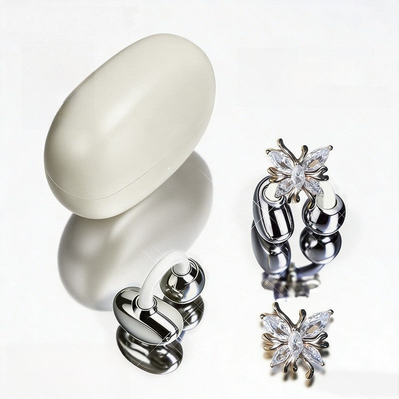 Butterfly Ear Clip Wireless Bluetooth Earphones