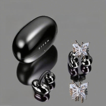 Butterfly Ear Clip Wireless Bluetooth Earphones