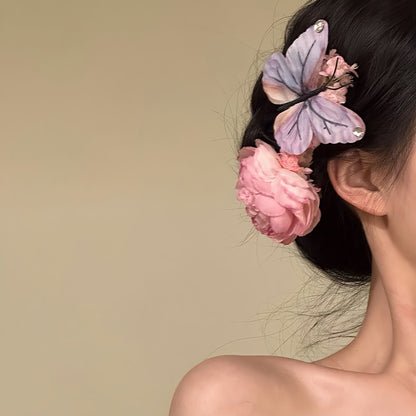 Butterfly Flower hairpin