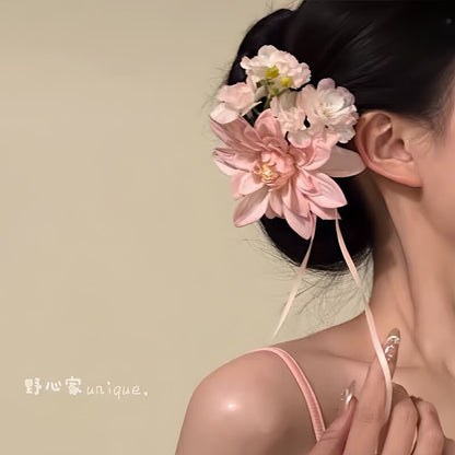 Butterfly Flower hairpin