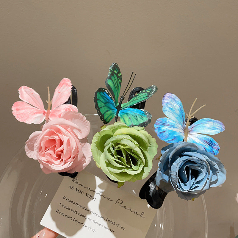 Butterfly Flower hairpin