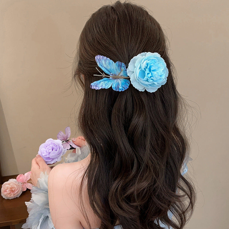 Butterfly Flower hairpin