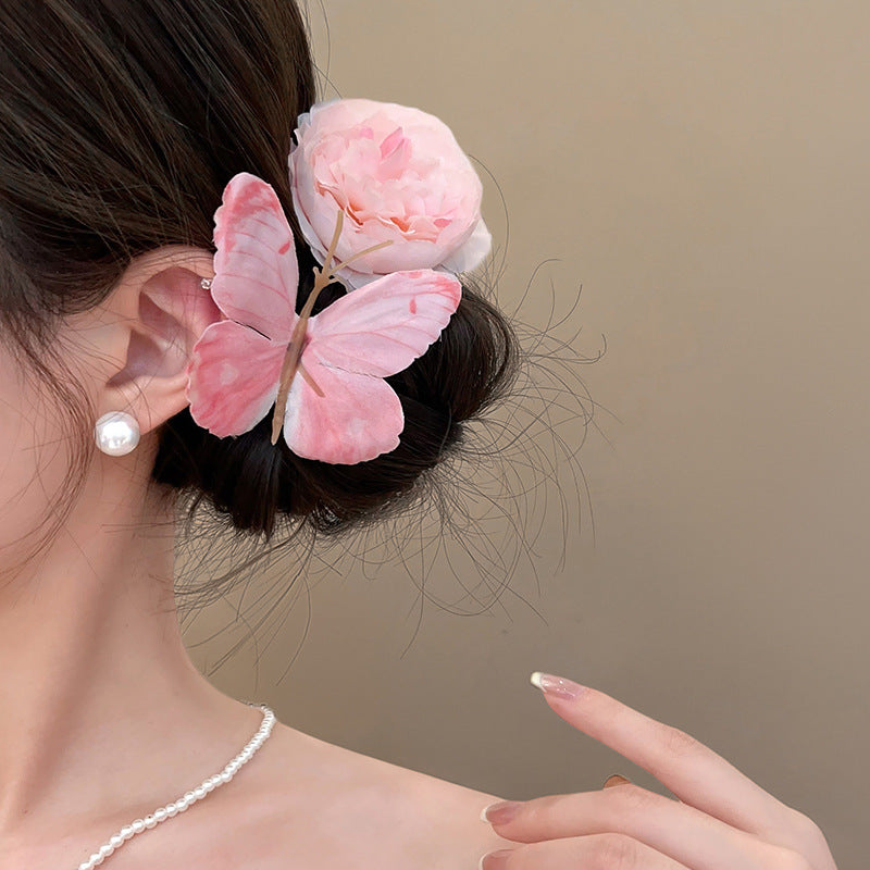 Butterfly Flower hairpin