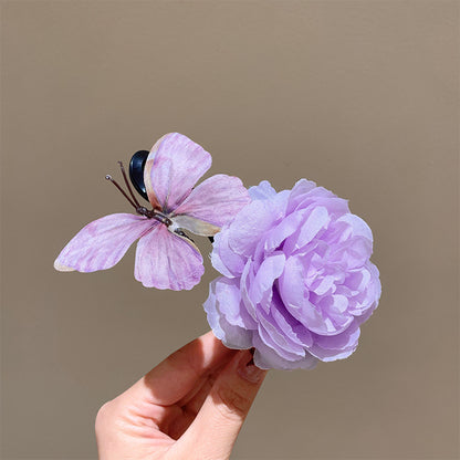 Butterfly Flower hairpin
