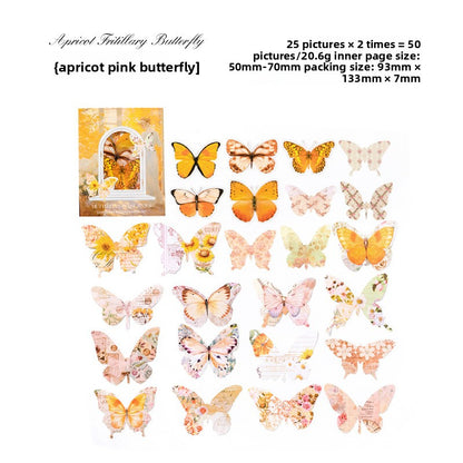 Butterfly hand account decoration sticker