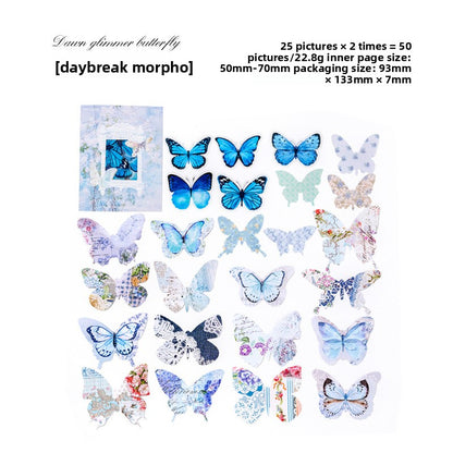 Butterfly hand account decoration sticker