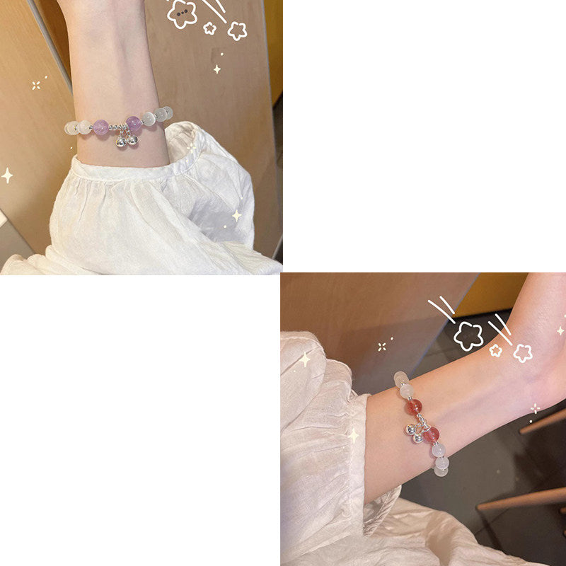 Butterfly Imitation Gemstone Beaded Bracelet