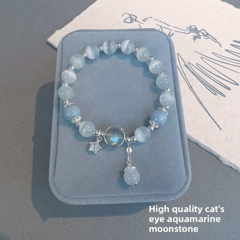 Butterfly Imitation Gemstone Beaded Bracelet