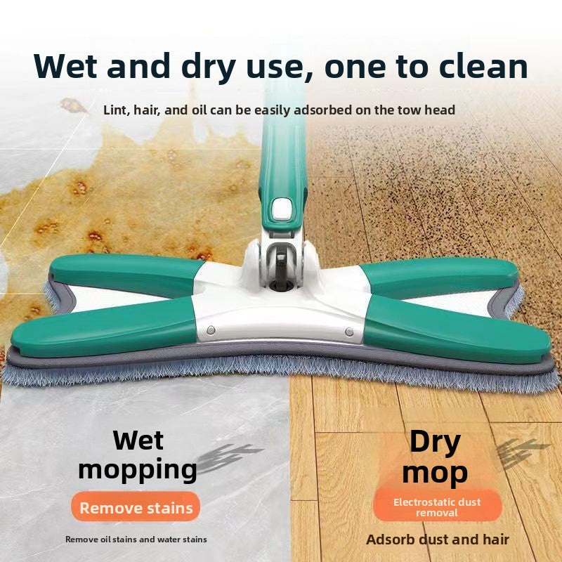 Butterfly mop X-shaped mop