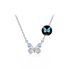 XL-120 Butterfly Necklace Purple