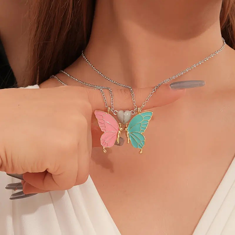 Butterfly Oil-Dripping Pendant