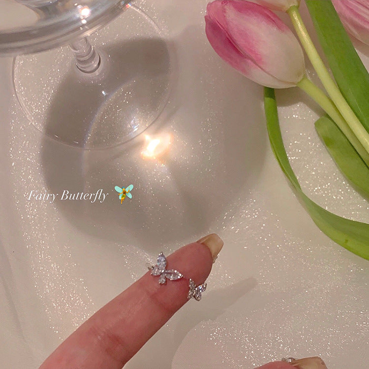 Butterfly Open Adjustable Ring