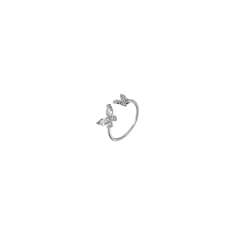 Butterfly Open Adjustable Ring