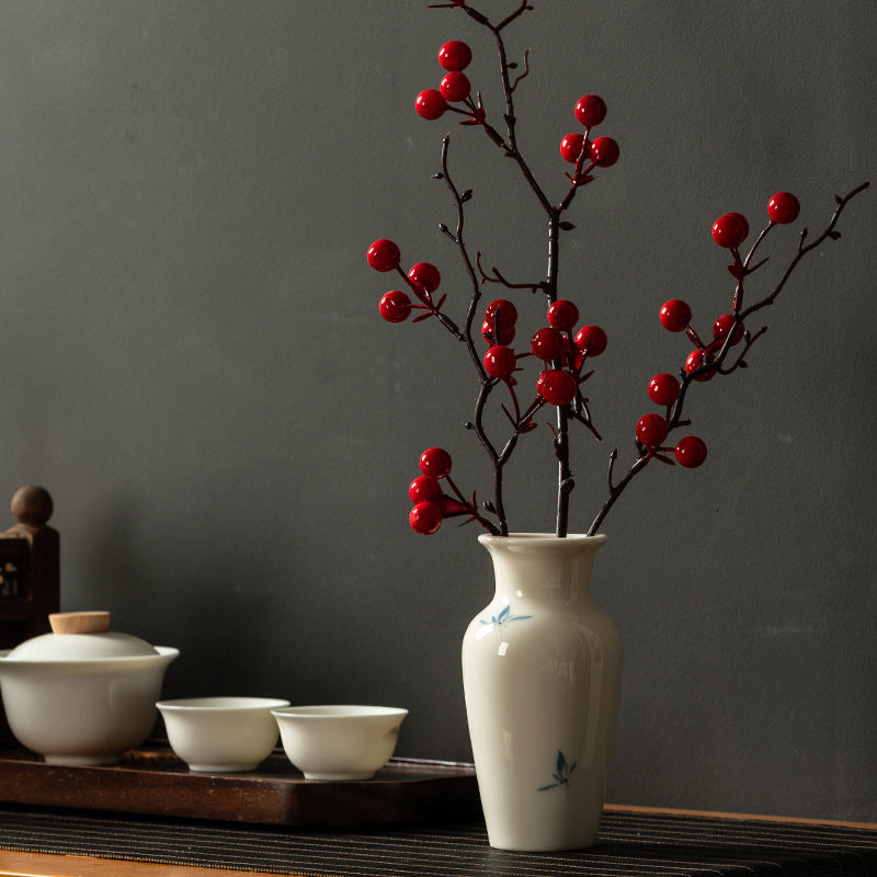 Butterfly Orchid Ceramic Vase